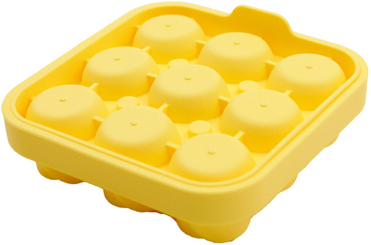 Rozenijsblokjesvorm, rozenvorm - siliconen ijsblokjesvorm voor het maken van ijsblokjes, ijsblokjesvorm voor in de koelkast, originele drankvorm geschikt voor gekoelde cocktails en vruchtensappen - geel