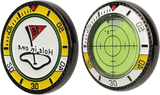 Dubbele Zijde Golf Green Reader Putting Aid met Bubble Level - Nauwkeurige Ball Marker en Putt Tool Accessoire voor Precisie en Gemak — afbeelding 4