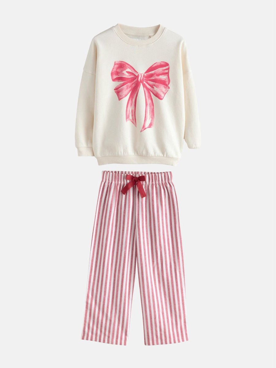 Next - Meisjes - Sweatshirtpyjama - Crème