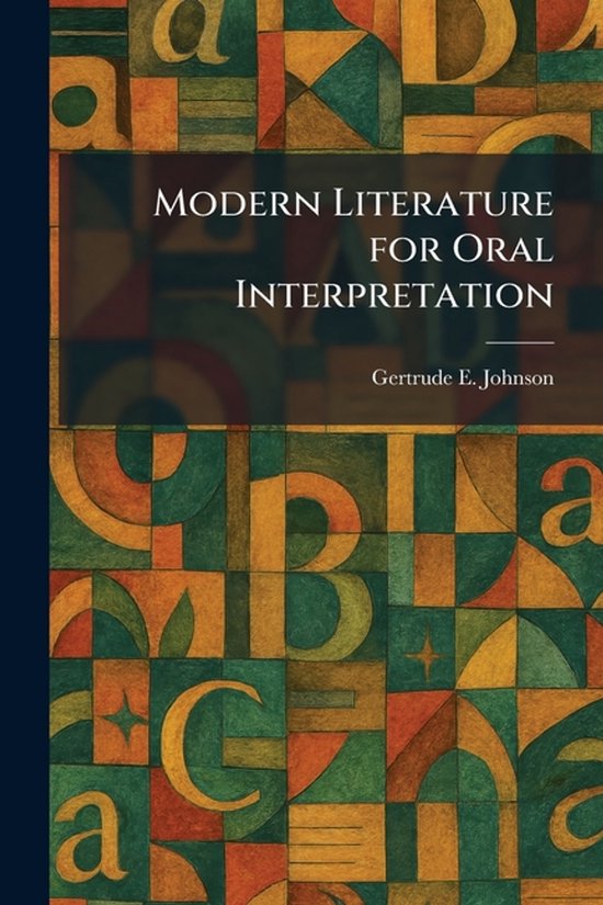 Modern Literature for Oral Interpretation - cover
