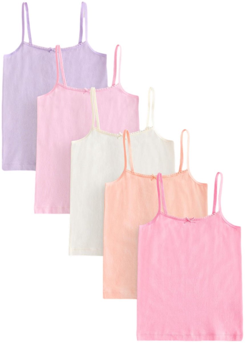 Next - Meisjes - Set van 5 hemdjes - Roze