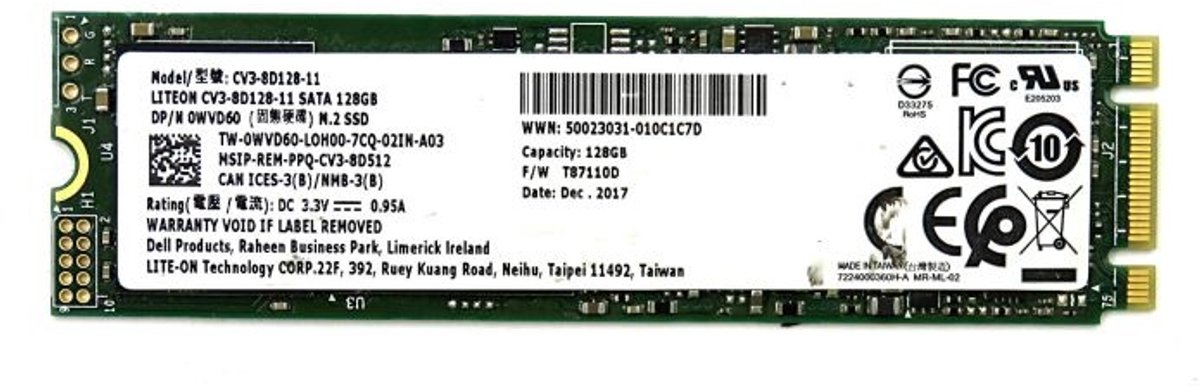 Lite-On CV3 SSD 128GB M.2 2280 SATA III 6Gb/s – CV3-8D128-11 OEM Solid State Drive