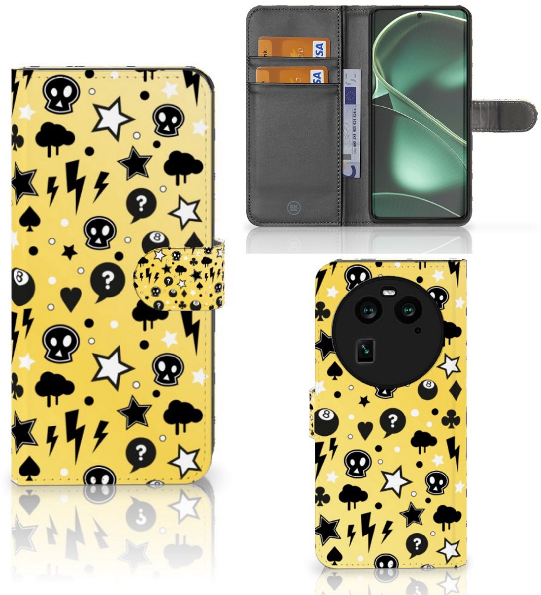 Telefoonhoesje met Naam OPPO Find X6 Punk Geel
