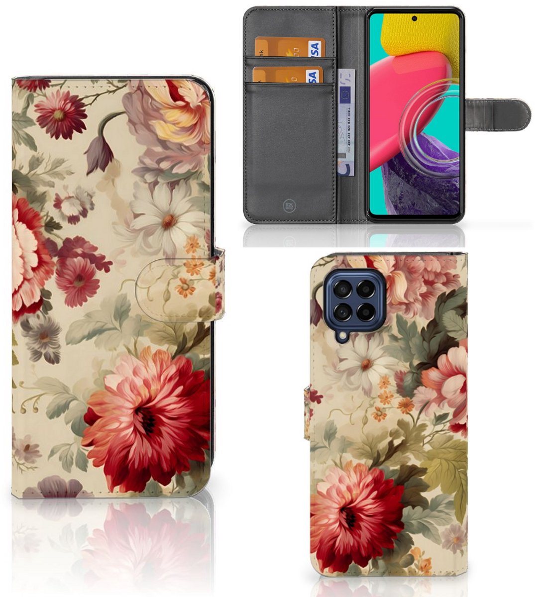 Hoesje voor Samsung Galaxy M53 Bloemen