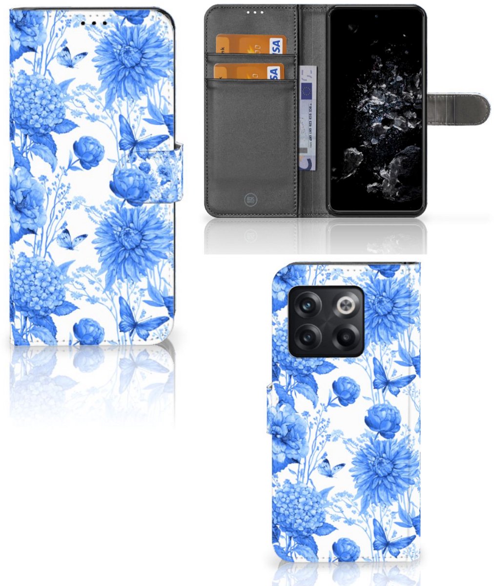 Hoesje voor OnePlus 10T Flowers Blue