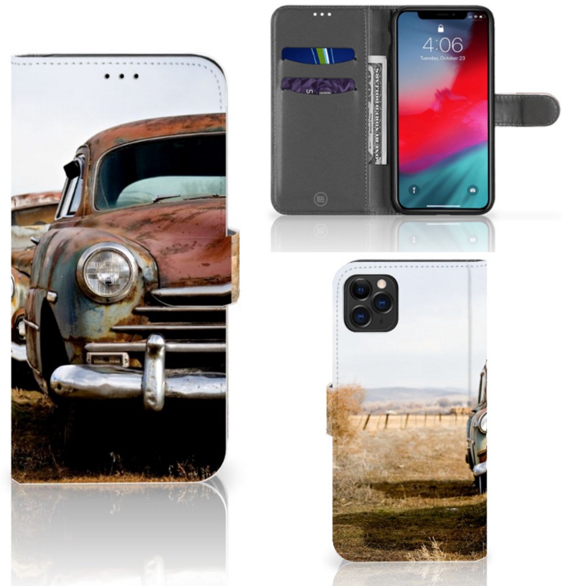 Apple iPhone 11 Pro Max Telefoonhoesje met foto Vintage Auto