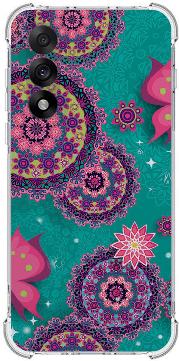 TPU Telefoonhoesje OnePlus Nord 5 - Cirkels en Vlinders schokabsorberende backcover