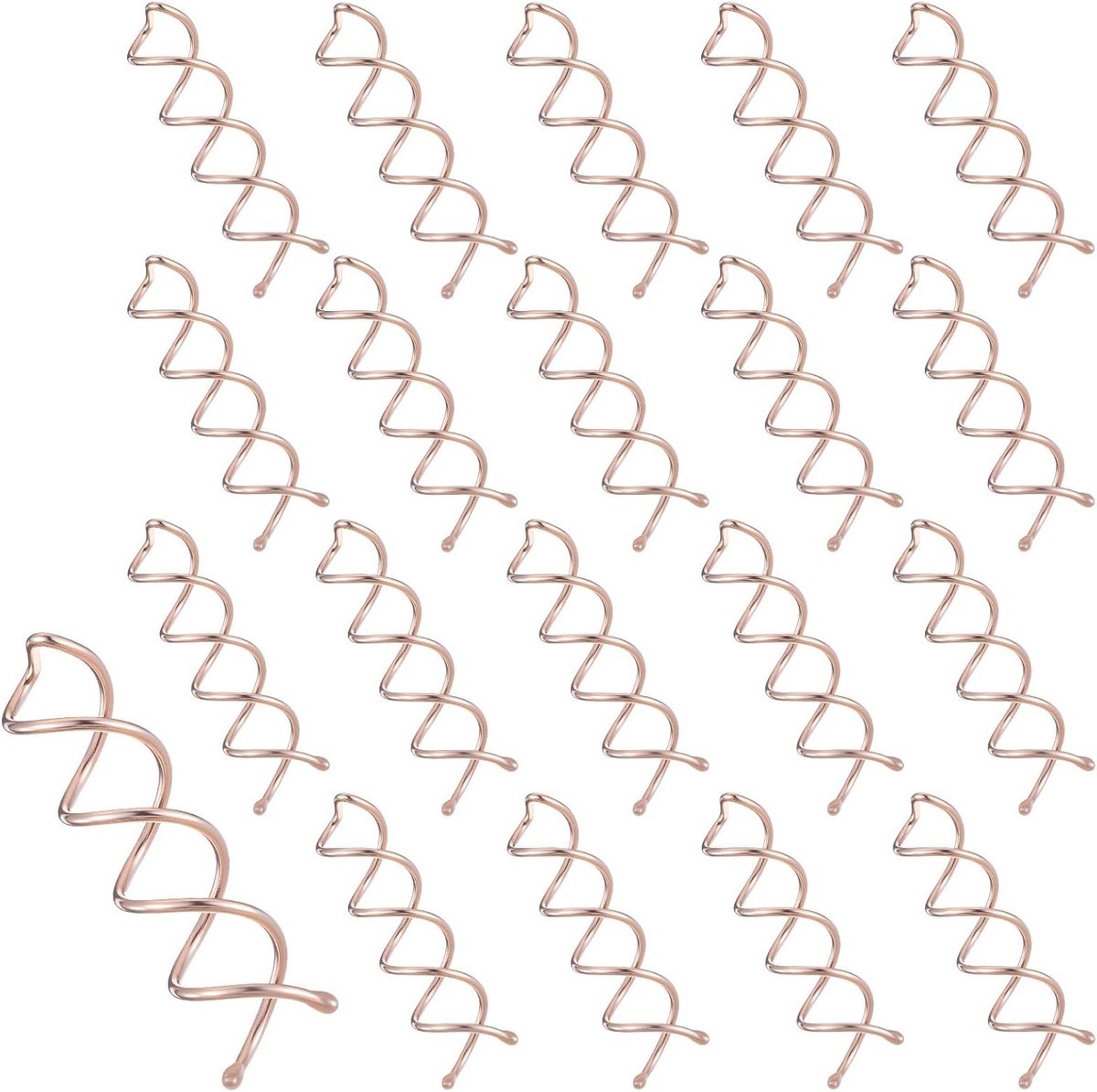20 Stuks Spiral Haarspelden, Draai Haarspelden voor Buns, Klemmen voor Haarstyling, Ideaal voor Opsteekkapsels en Haaraccessoires