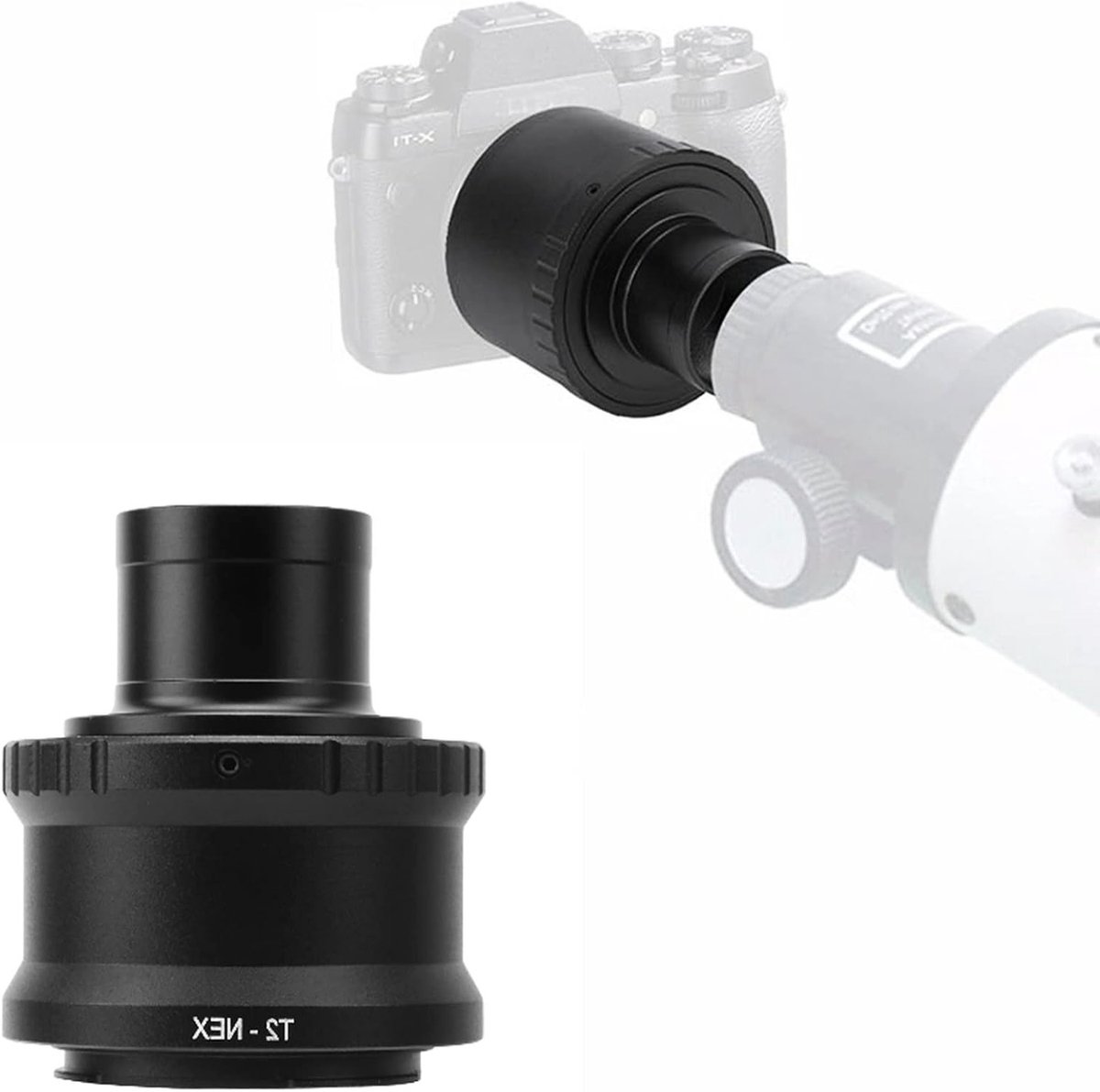 Professionele T-Ring Adapter voor E-Mount Camera, 1.25 Inch Astronomische Telescoop Lens, Geschikt voor Astrofotografie en Sterrenkijken