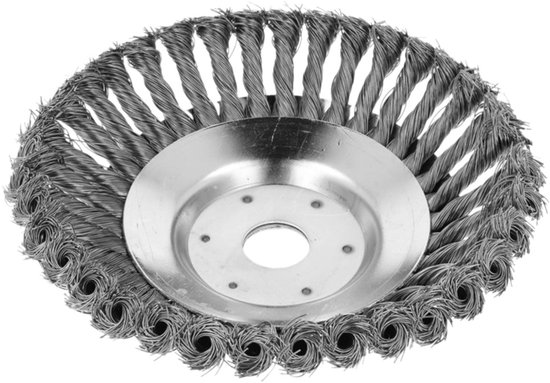 MOZY® - Stalen Onkruidborstel - 150 mm - Universeel - voor Bosmaaier - Kantenmaaier - Voegenborstel - Onkruidverwijderaar - Draadborstel van MOZY — afbeelding 5