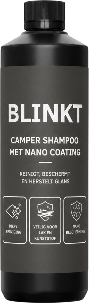 Camper Shampoo met Nano Coating - Camper Wassen & Poetsen - Reiniger voor Lak, Kunststof & Aluminium - Laagschuimend - 500ml - BLINKT