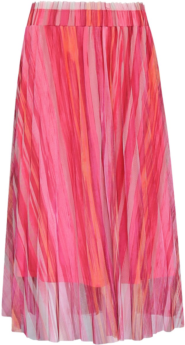 Princess goes Hollywood - gestreepte midi rok roze - maat 36