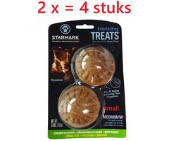 starmark treats navulling - S - ** 2 X ** hondensnacks voor treatball S - kippenmaak 2st op blister = 4 stuks