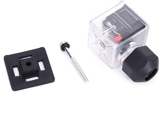 Waterdichte en stofdichte solenoïde spoelpluggen - 5 stuks transparant met verlichting voor 12V en 24V solenoïde kleppen — afbeelding 2