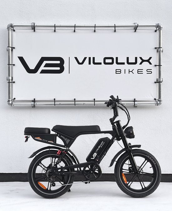 Vilolux® Fatbike elektrisch Ultra - Legaal - Achterzit - Rijklaar - Niet opvoerbare fatbikes - 2 Jaar garantie - Hydraulische remmen - Alarm - Groot LCD Display - NFC vergrendeling - Zwart - City banden van Merkloos — afbeelding 2