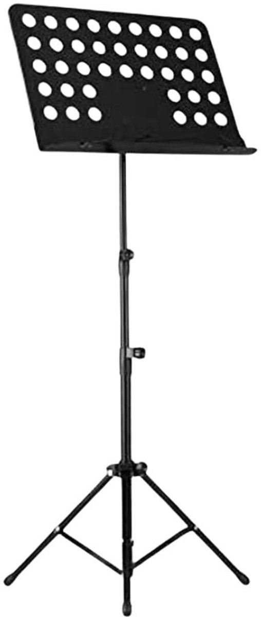 Muziekstandaard Inklapbaar & Verstelbaar - Zwart - 145 cm - Bladmuziek houder - Lessenaar voor Bladmuziek