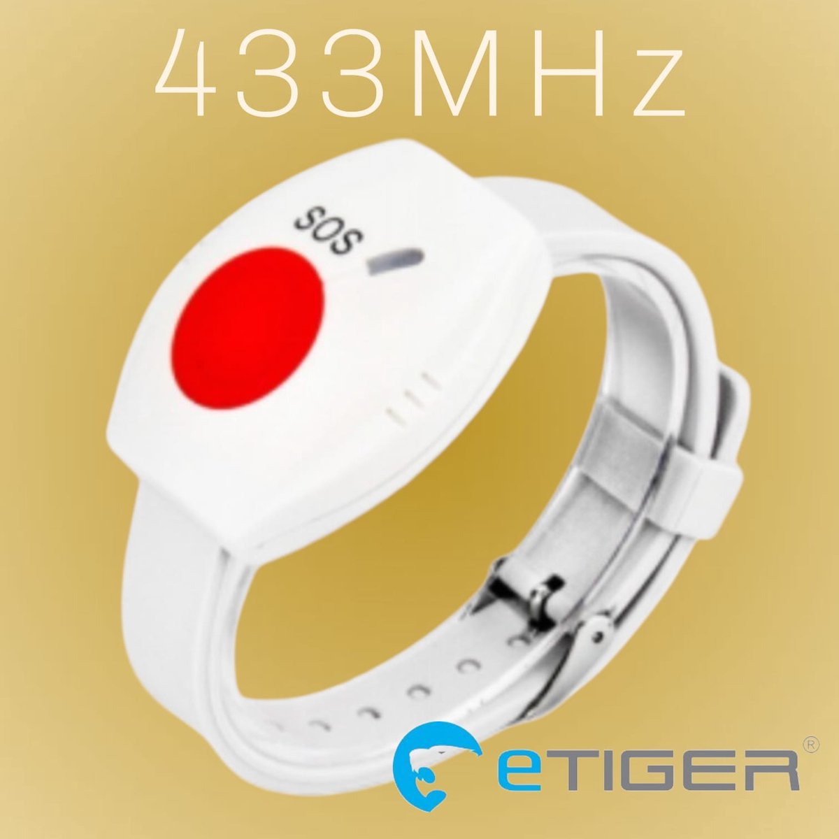 eTiger® XSOS020 Noodknop armband afstandsbediening speciale SOS knop. voor de XL7 AlarmCentrale van eTiger®