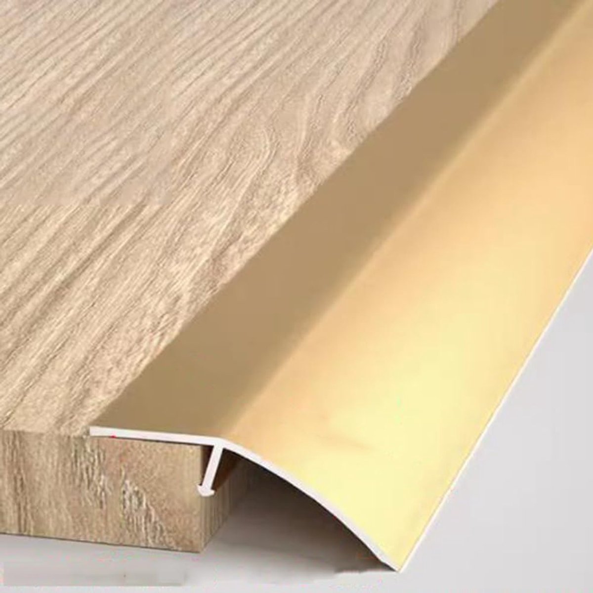 Aluminium Drempelovergang voor Deur, Tapijt, Tegels en Ongelijke Vloeren - Zwarte Reducer