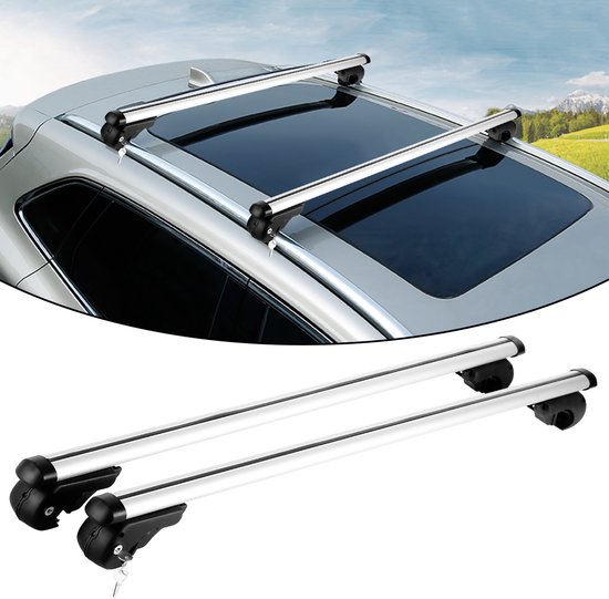 Aluminium Dakdragerset Universeel, 120cm, Afsluitbaar
