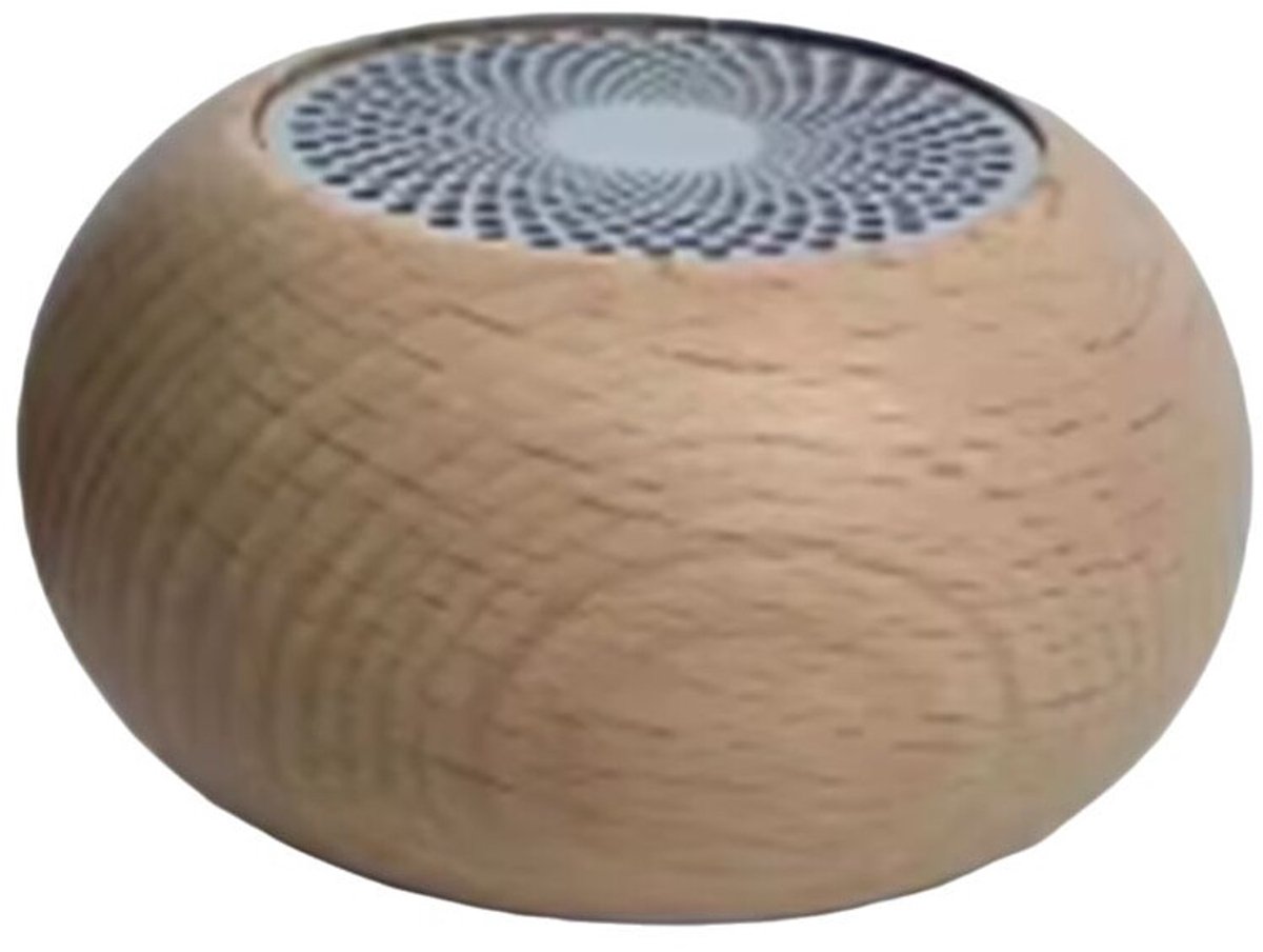 Retro draagbare luidspreker van massief hout, subwoofer Geschikt voor buiten, kleine muziekspeler, stereo.