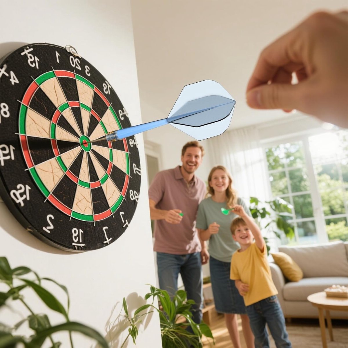 Dart flights en shafts voor darts met 2BA draad, zachte dartaccessoires in blauwe kleur