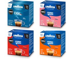 Lavazza A Modo Mio - Dek - Crema e Gusto Classico - Crema e Gusto Dolce - Crema e Gusto Forte - Proefpakket - 144 (4x36) Koffiecups