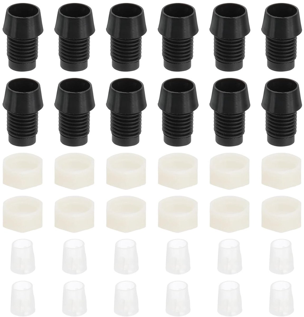 LED Houders - Diode Clips - Paneel Montage - Ingebouwd Ontwerp - 5 mm - Zwart