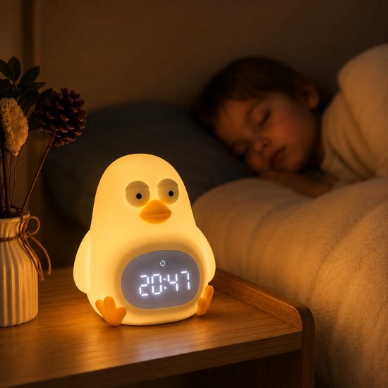 Goldenberry® Chicken Kinderwekker & Nachtlampje - Dimbaar Licht - USB-C Oplaadbaar - Zachte Slaaphulp voor Kinderen & Peuters - Slaaptrainer van Merkloos — afbeelding 5