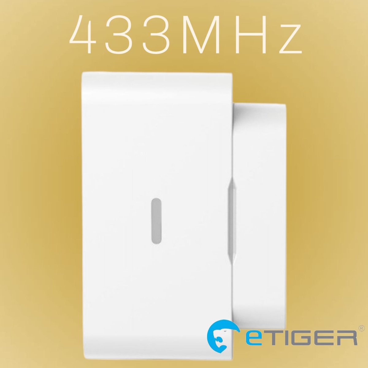 eTiger® X50 Magneetsensor met ingebouwde trilsensor detecteert de inbraak voor dat de inbreker binnen is.