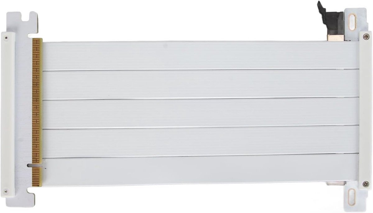 Hoge Snelheid PCIe 4.0 Riser Kabel voor Grafische Kaarten, Flexibele 180 Graden Extensie, Geschikt voor Gaming en Mining