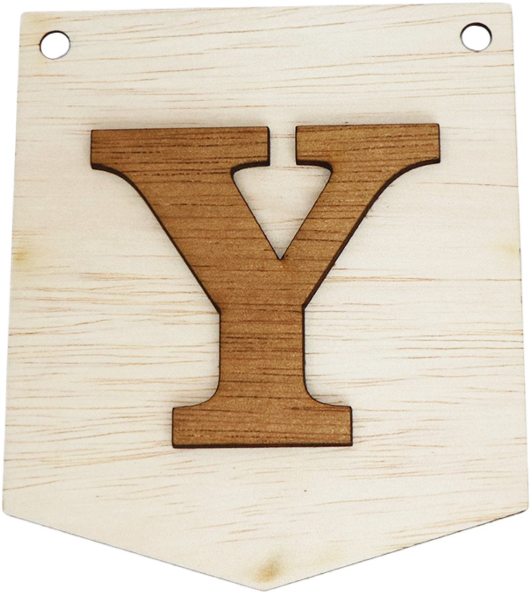 3D Houten Letter Y – Gepersonaliseerde Slingers & Vlaggenlijnen Zelf Samenstellen | Duurzame Decoratie
