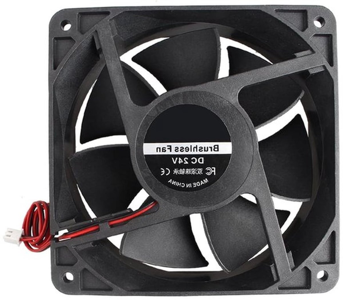 Stille koelventilator 120x120x38 mm - 24V - Borstelloze ventilator voor CPU-systeem - 3D Printer PC CPU - Computerkasten