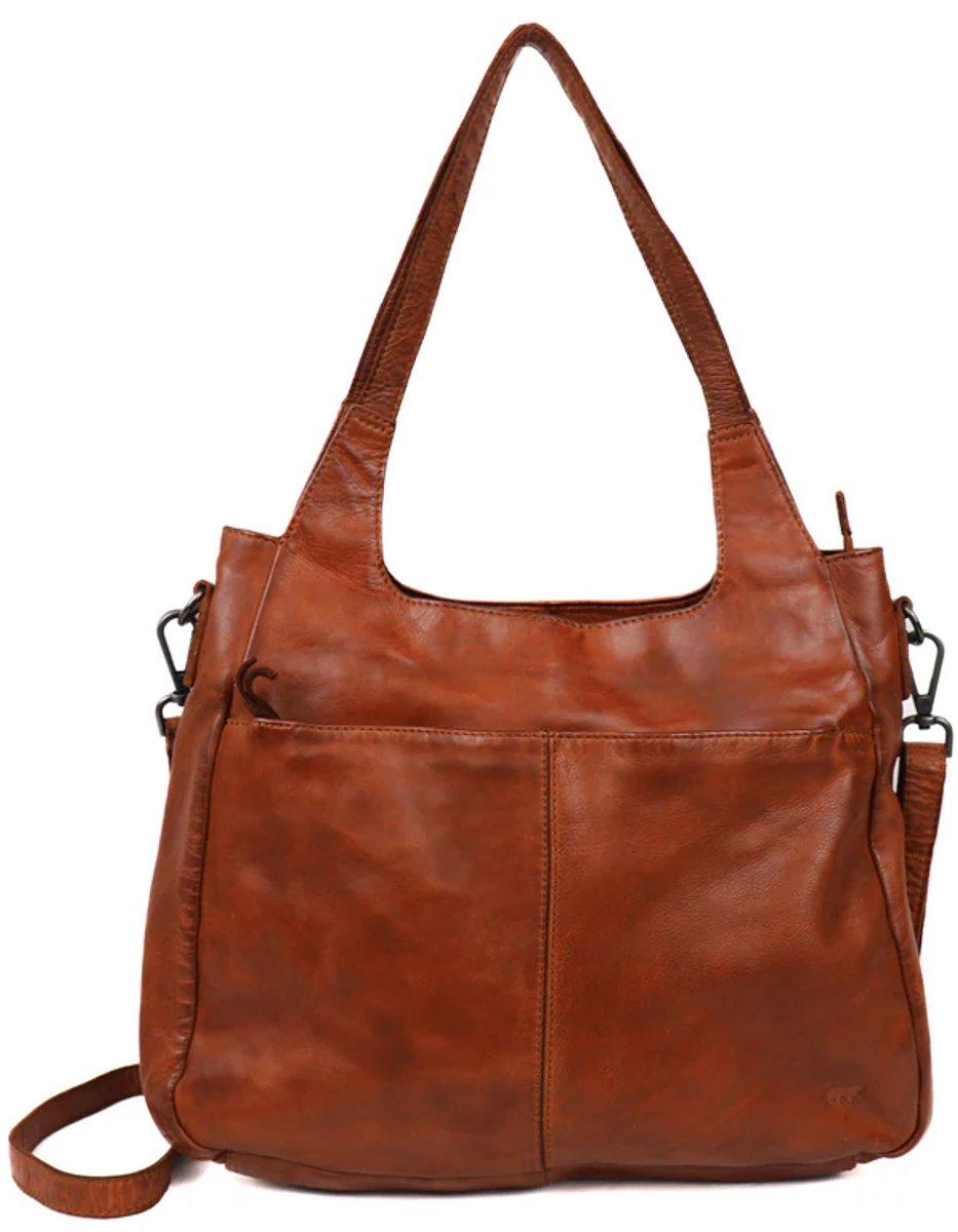 Bear Design Els Medium Schoudertas Dames - Leer - Cognac