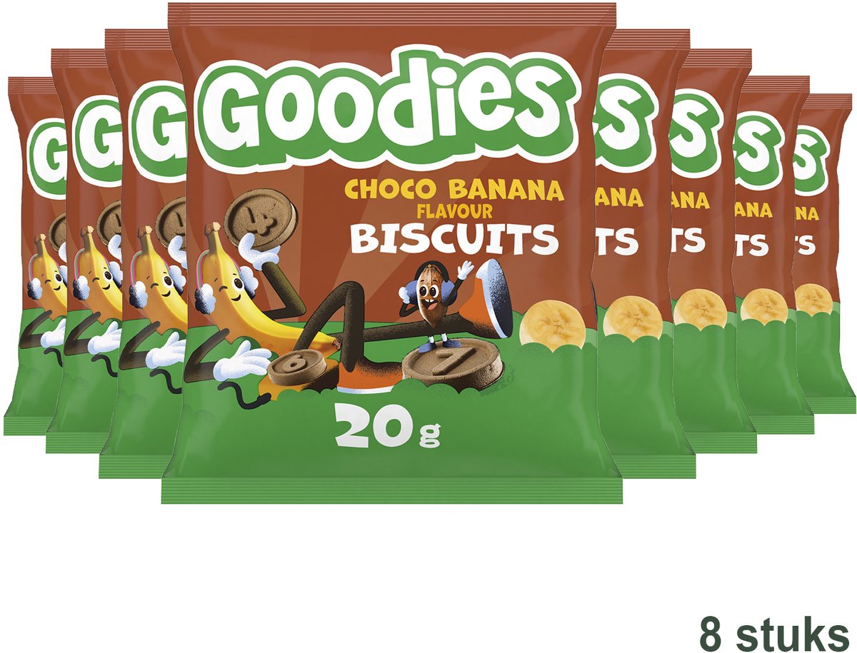 Goodies Chocolade biscuits - Snacks - 8 stuks