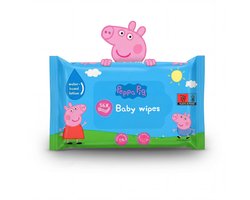 Peppa Pig Babydoekjes - Baby Wipes Alcohol & Parfumvrij - Water Wipes voor Babies - Extra Zachte Billendoekjes Peppapig - Snoetenpoetsers voor Gevoelige Huid - Milde Vochtige Doekjes - Waterwipes Snoetendoekjes - Wet Wipes - Multicolor - Optismile