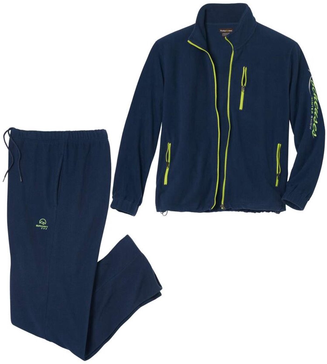 ATLAS FOR MEN - Joggingpak van fleece - Heren - Verkrijgbaar in grote maten - 3XL