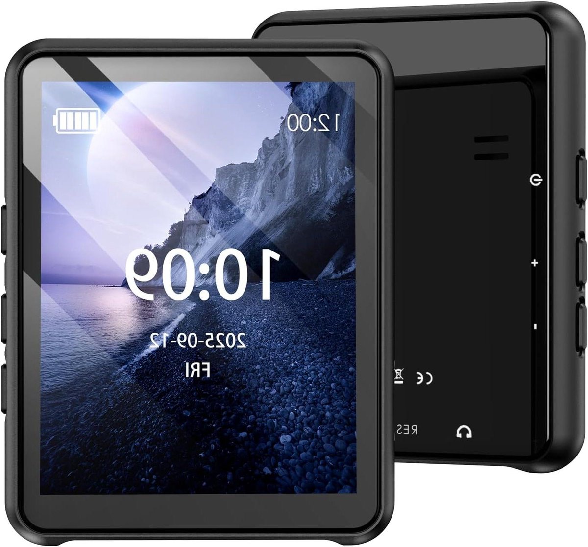 Draagbare MP3-speler - Digitale muziekspeler - Muziek Luisteren - Bluetooth 5.3 Connectie - 64 GB Opslag - Zwart