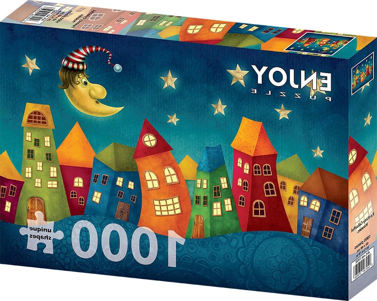 1000 stukjes puzzel - Legpuzzel - Ontspannend Tijdverdrijf - Unieke vormen - 68 x 48 cm - Kleurrijk