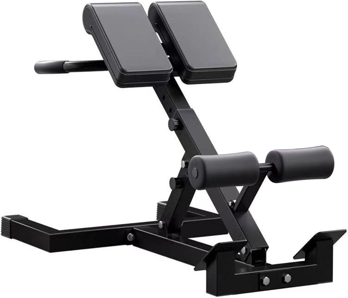 Vouwbare Romeinse stoel - Rugtrainer Billentrainer - Taille Heup Training - Snelle knop aanpassing - 150kg capaciteit - Zwart