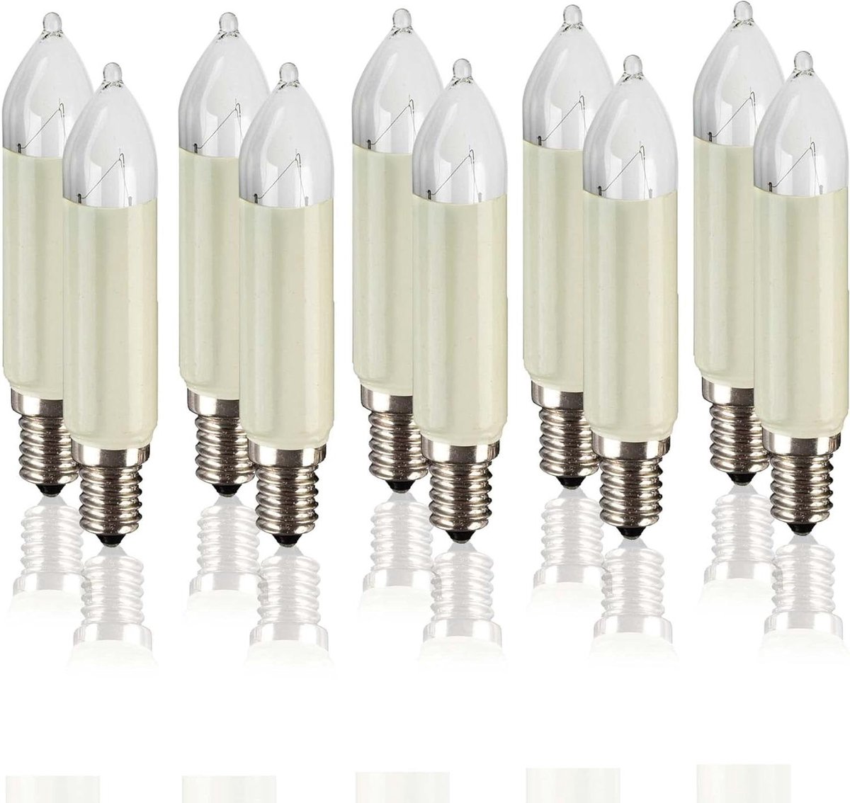 Hellum E14 4W 4W E14 Bulb 4W Mini Candle E14 Transparent