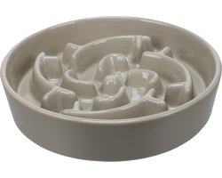 Flamingo - EETPOT SLOWFEEDER CENA ROND TAUPE 20,5CM 640ML