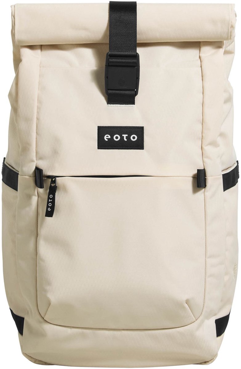 eoto laptop rugzak rugzak met laptopvak Rolly32 Rolltop Backpack 32L Creme - Beige crème