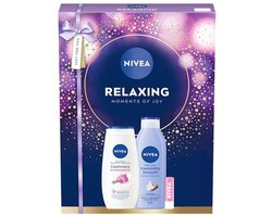 Nivea Relaxing Moments of Joy - Geschenkset - Douchegel, Body Lotion en Lipbalm