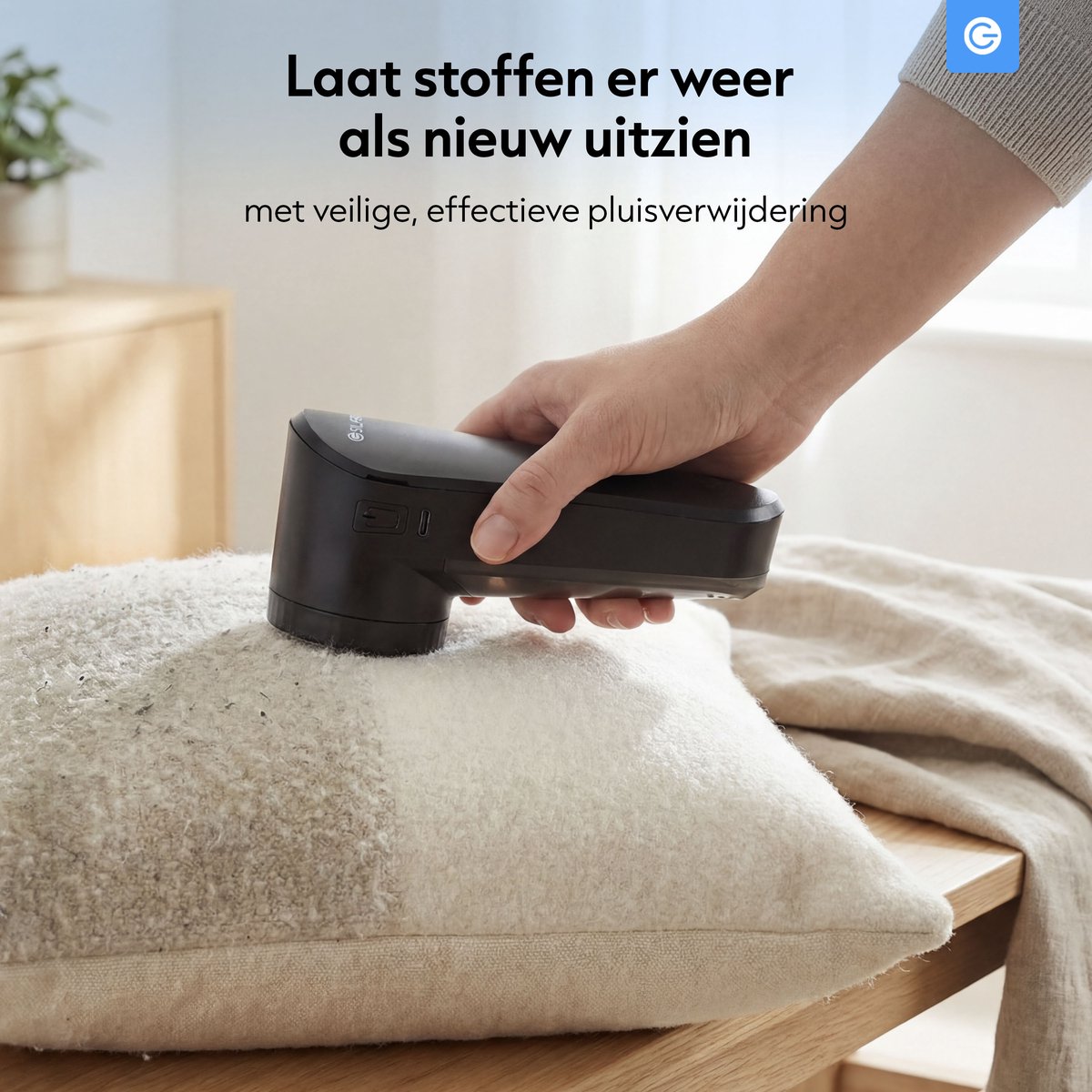 Elektrisch Pluisscheerapparaat - USB-oplaadbare Pluisverwijderaar Voor Kleding Met Led Display En 3 Instelbare Standen