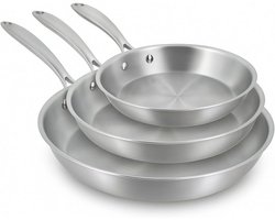 MENASTYL - Set 3 triply pannen van roestvrij staal inductie 28/24 en 28 cm - 6014201