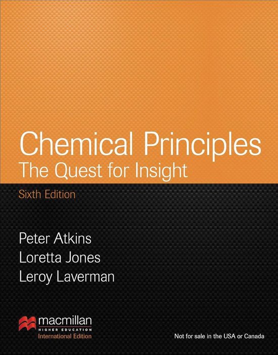 Chemical Principles: The Quest for Insight - cover