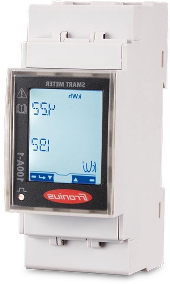 Slimme Energiemeter - Stroommeter - Energie Verbruik Meten - Bidirectionele Meter - 100A - Grijs