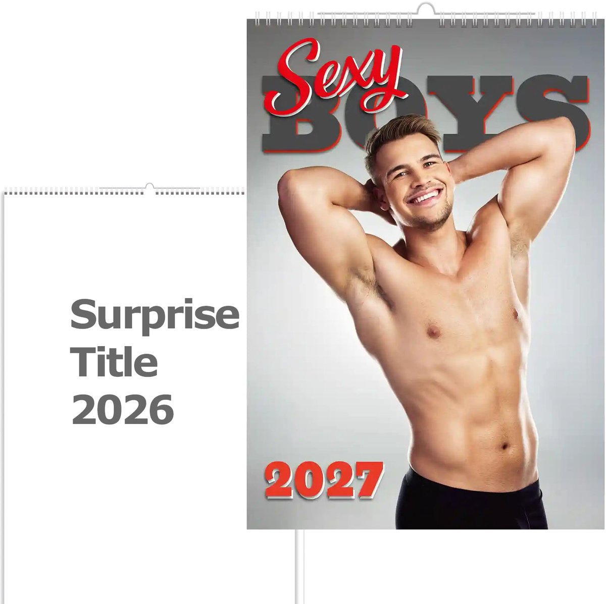 C160-27 Kalender 2027 – Sexy Mannen Foto A3+ formaat + gratis kalender 2026