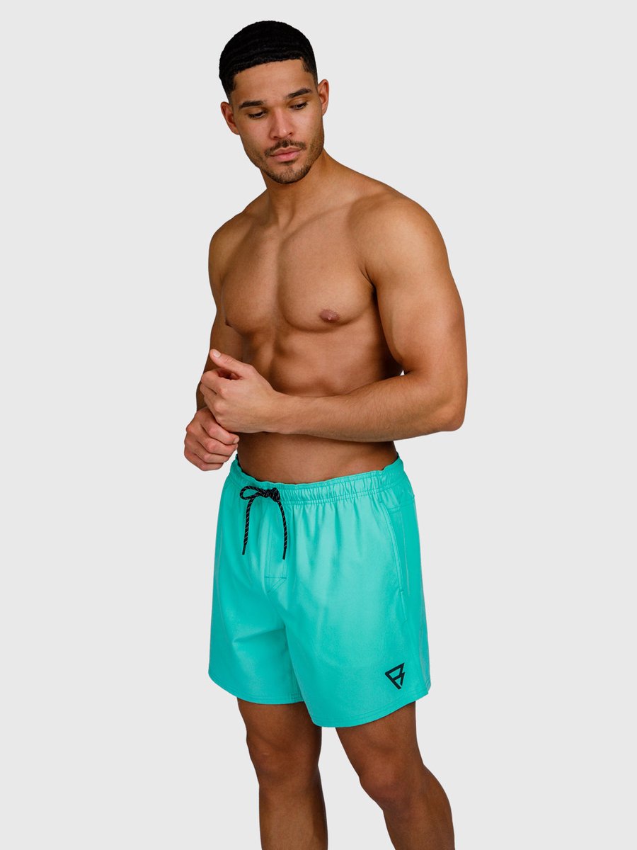 Brunotti Bru - conic Zwembroek Heren - Zwemshort met 4 - Way Stretch - Carribean Green — afbeelding 9
