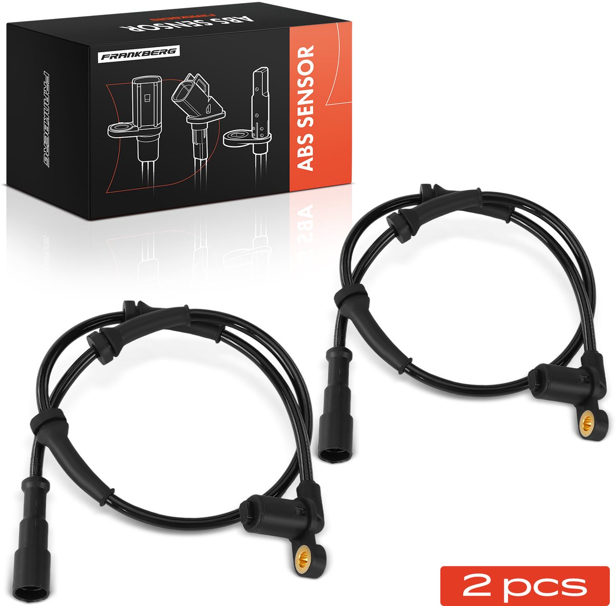 Frankberg 2x ABS Sensor Vooras voor Renault
